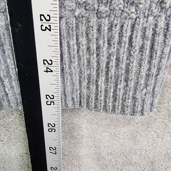 Mens Abercrombie & Fitch Gray Sweater Wool & Nylon Blend Crew Neck Long Sleeve S - Picture 9 of 10